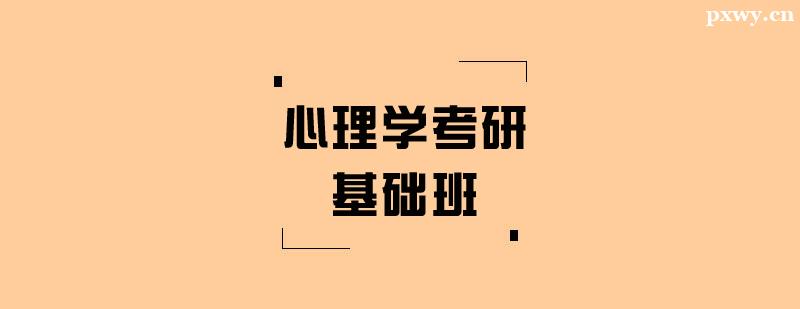 心理學(xué)考研基礎(chǔ)培訓(xùn)班 心理學(xué)考研基礎(chǔ)培訓(xùn)班